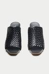 Shop_Oroh_Black Woven Strap Wedges _at_Aza_Fashions