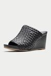 Buy_Oroh_Black Woven Strap Wedges _Online_at_Aza_Fashions