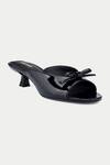 Buy_Oroh_Black Bows Embellished Mules _Online_at_Aza_Fashions
