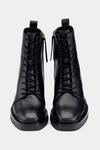 Shop_Oroh_Black Lace Up Ankle Boots _at_Aza_Fashions