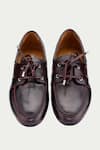 Shop_Oroh_Maroon Genuine Leather Loafers _at_Aza_Fashions