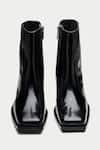 Shop_Oroh_Black Pointed Toe Ankle Boots _at_Aza_Fashions