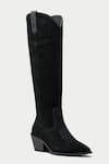 Buy_Oroh_Black Suede Knee High Boots _Online_at_Aza_Fashions