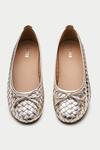 Shop_OROH_Gold Woven Designer Ballerinas _at_Aza_Fashions