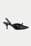 OROH_Black Tapered Toe Kitten Heels _Online_at_Aza_Fashions