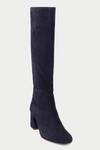 Buy_OROH_Blue Knee High Leather Boots _Online_at_Aza_Fashions