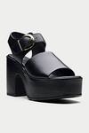 Shop_OROH_Black Leather Platform Sandals _Online_at_Aza_Fashions