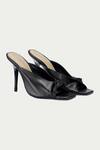 Buy_OROH_Black Draped Pencil Heels _at_Aza_Fashions