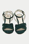 Shop_OROH_Green Criss Cross Strappy Heels _at_Aza_Fashions