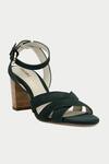 Buy_OROH_Green Criss Cross Strappy Heels _Online_at_Aza_Fashions