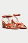 Buy_OROH_Maroon Criss Cross Heels _at_Aza_Fashions