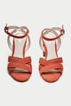 Shop_OROH_Maroon Criss Cross Heels _at_Aza_Fashions