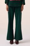 Shop_Cord_Green Corduroy Embroidery Thread Pant _at_Aza_Fashions
