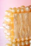 Buy_Be Chic_Gold Pearls Champagne Marble Pattern Clutch