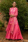 Buy Archana Shah Pink , Satin Sequins, Paisley Print Embroidered Kurta And Sharara Set at Aza Fashions Buy_Archana Shah_Pink , Satin Sequins, Paisley Print Embroidered Kurta And Sharara Set _at_Aza_Fashions