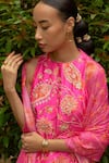 Archana Shah Pink , Satin Sequins, Paisley Print Embroidered Kurta And Sharara Set at Aza Fashions Archana Shah_Pink , Satin Sequins, Paisley Print Embroidered Kurta And Sharara Set _at_Aza_Fashions