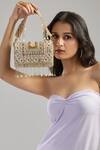 Buy_Tasna_Multi Color Pearl Crystal Embellished Handbag 