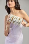 Buy_Tasna_Gold Pearl And White Cutdana Clutch Bag _at_Aza_Fashions
