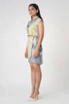 Orthodox_Green Bamboo, Hemp Embroidery Collared Warli Art Crop Jacket _Online_at_Aza_Fashions