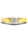 Shop_Divine Solitaires_Yellow Imitation Diamonds Solitaire Ring_at_Aza_Fashions
