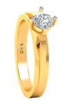 Divine Solitaires_Yellow Imitation Diamonds Solitaire Ring_Online_at_Aza_Fashions
