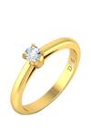 Buy_Divine Solitaires_Gold Diamonds Solitaire Ring With Round _at_Aza_Fashions