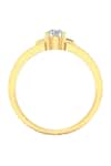 Buy_Divine Solitaires_Gold Diamonds Solitaire Link Band Ring _Online_at_Aza_Fashions