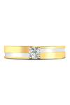 Shop_Divine Solitaires_Yellow Diamonds 18kt Gold Solitaire Two-tone Ring _at_Aza_Fashions