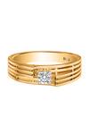 Shop_Divine Solitaires_Gold Diamonds Studded 18kt Ring _at_Aza_Fashions
