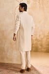Shop Histori Ivory Chanderi, Satin, Cut Work, Applique, Leaf Vine Kurta Set at Aza Fashions Shop_Histori_Ivory Chanderi, Satin, Cut Work, Applique, Leaf Vine Kurta Set _at_Aza_Fashions