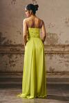 Shop_Masumi Mewawalla_Green Crepe Sweetheart Neck Embellished Gown _at_Aza_Fashions