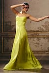 Buy_Masumi Mewawalla_Green Crepe Sweetheart Neck Embellished Gown _Online_at_Aza_Fashions