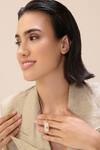 Shop_DUSALA_Gold Plated Stone Taurus Zodiac Carved Pendant Necklace _at_Aza_Fashions