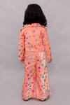 Shop_LIL DRAMA_Pink Polyester Printed Star Jacket Pant Set _at_Aza_Fashions