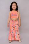 LIL DRAMA_Pink Polyester Printed Star Jacket Pant Set _at_Aza_Fashions
