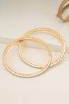 Smars Jewelry_Gold Plated Crystals Cubic Zirconia Studded Bangles_Online_at_Aza_Fashions