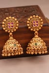 Buy_Smars Jewelry_Gold Plated Stones Embellished Necklace Set _Online_at_Aza_Fashions