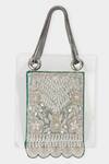 Aanchal Sayal Emerald Green Cutdana Sequin Embroidered Panel Bag at Aza Fashions Aanchal Sayal_Emerald Green Cutdana Sequin Embroidered Panel Bag_at_Aza_Fashions
