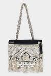 Buy Aanchal Sayal Black Cutdana Bloom Vine Embellished Box Bag at Aza Fashions Buy_Aanchal Sayal_Black Cutdana Bloom Vine Embellished Box Bag_at_Aza_Fashions