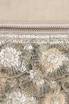 Shop Aanchal Sayal Beige Cutdana 3d Petal Floret Embroidered Pouch Bag Online at Aza Fashions Shop_Aanchal Sayal_Beige Cutdana 3d Petal Floret Embroidered Pouch Bag_Online_at_Aza_Fashions