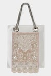 Aanchal Sayal_Pink Cutdana Embellished Designer Bag_at_Aza_Fashions