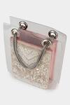 Shop_Aanchal Sayal_Pink Cutdana Embellished Designer Bag_at_Aza_Fashions