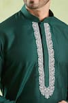 Buy Arihant Rai Sinha Green Polyester, Chanderi Embroidery Placket Kurta And Churidar Set Online at Aza Fashions Buy_Arihant Rai Sinha_Green Polyester, Chanderi Embroidery Placket Kurta And Churidar Set _Online_at_Aza_Fashions