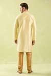 Shop_Arihant Rai Sinha_Beige Silk, Chanderi Embroidery Floral Bloom Kurta Set _at_Aza_Fashions