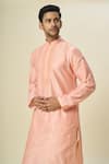 Buy Arihant Rai Sinha Pink Polyester, Silk Embroidery Floral Kurta Set Online at Aza Fashions Buy_Arihant Rai Sinha_Pink Polyester, Silk Embroidery Floral Kurta Set _Online_at_Aza_Fashions
