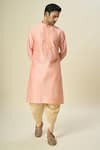 Buy Arihant Rai Sinha Pink Polyester, Silk Embroidery Floral Kurta Set Buy_Arihant Rai Sinha_Pink Polyester, Silk Embroidery Floral Kurta Set
