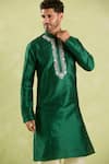 Buy Arihant Rai Sinha Green Silk Embroidery Floral Kurta And Patiala Pant Set Online at Aza Fashions Buy_Arihant Rai Sinha_Green Silk Embroidery Floral Kurta And Patiala Pant Set _Online_at_Aza_Fashions
