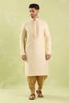 Buy Arihant Rai Sinha Beige Linen, Cotton Embroidery Kurta And Patiala Pant Set Online at Aza Fashions Buy_Arihant Rai Sinha_Beige Linen, Cotton Embroidery Kurta And Patiala Pant Set _Online_at_Aza_Fashions