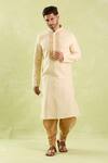 Shop Arihant Rai Sinha Beige Linen, Cotton Embroidery Flower Kurta And Patiala Pant Online at Aza Fashions Shop_Arihant Rai Sinha_Beige Linen, Cotton Embroidery Flower Kurta And Patiala Pant _Online_at_Aza_Fashions
