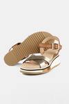 Shop_Heel Your Sole_Gold Gigi Cross Strap Wedges _at_Aza_Fashions